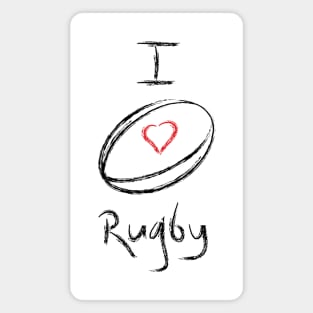 I love rugby Magnet